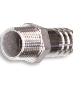 Hose nozzle 1/2" m x 19mm SST